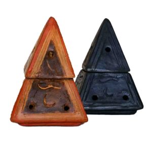 Pyramid Ceramic Incense Burner
