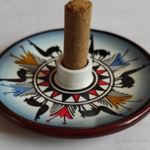 Ceramic Incense Holder - Hand Painted