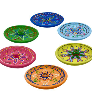 Incense Holder Clay Hand Painted - 6 Colours